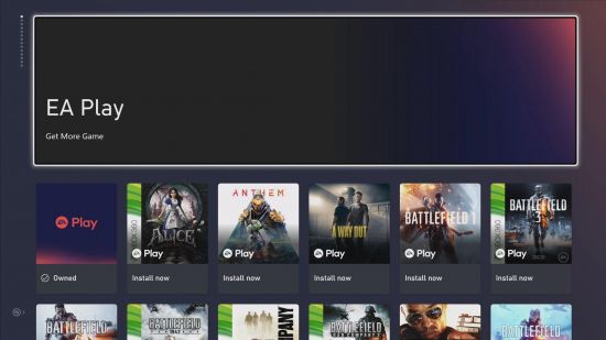 11月10日正式解锁，XGP用户现可以预载EA Play游戏缩略图